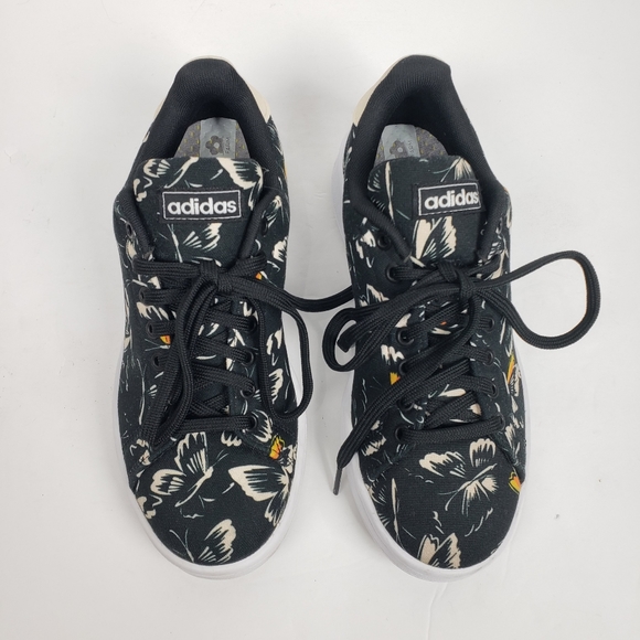 Adidas x Farm Rio Advantage Black Butterfly Shoe 6 - Picture 7 of 14